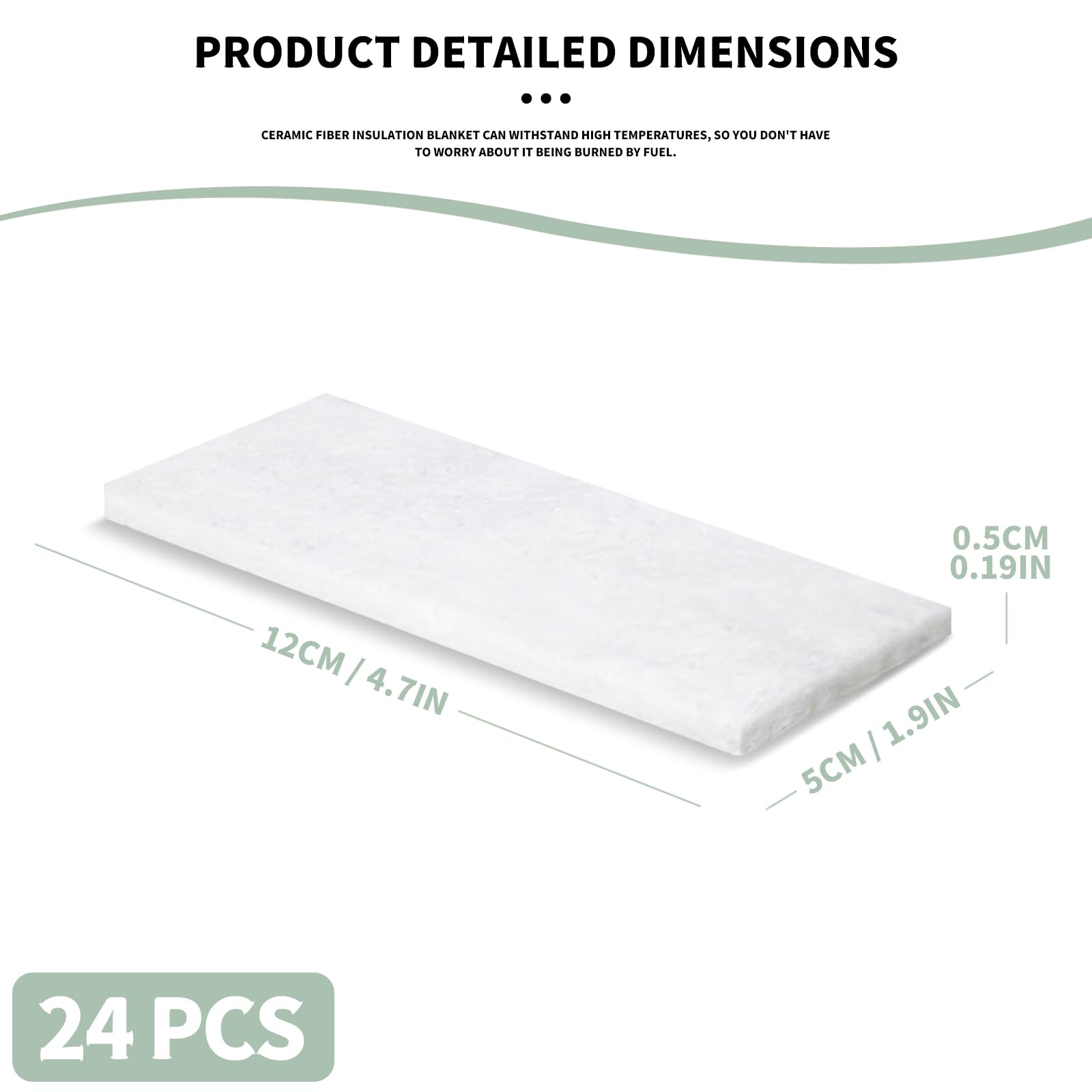 GCVOPTON tabletop fire pit wick, precision-cut and ready to use for extended burn