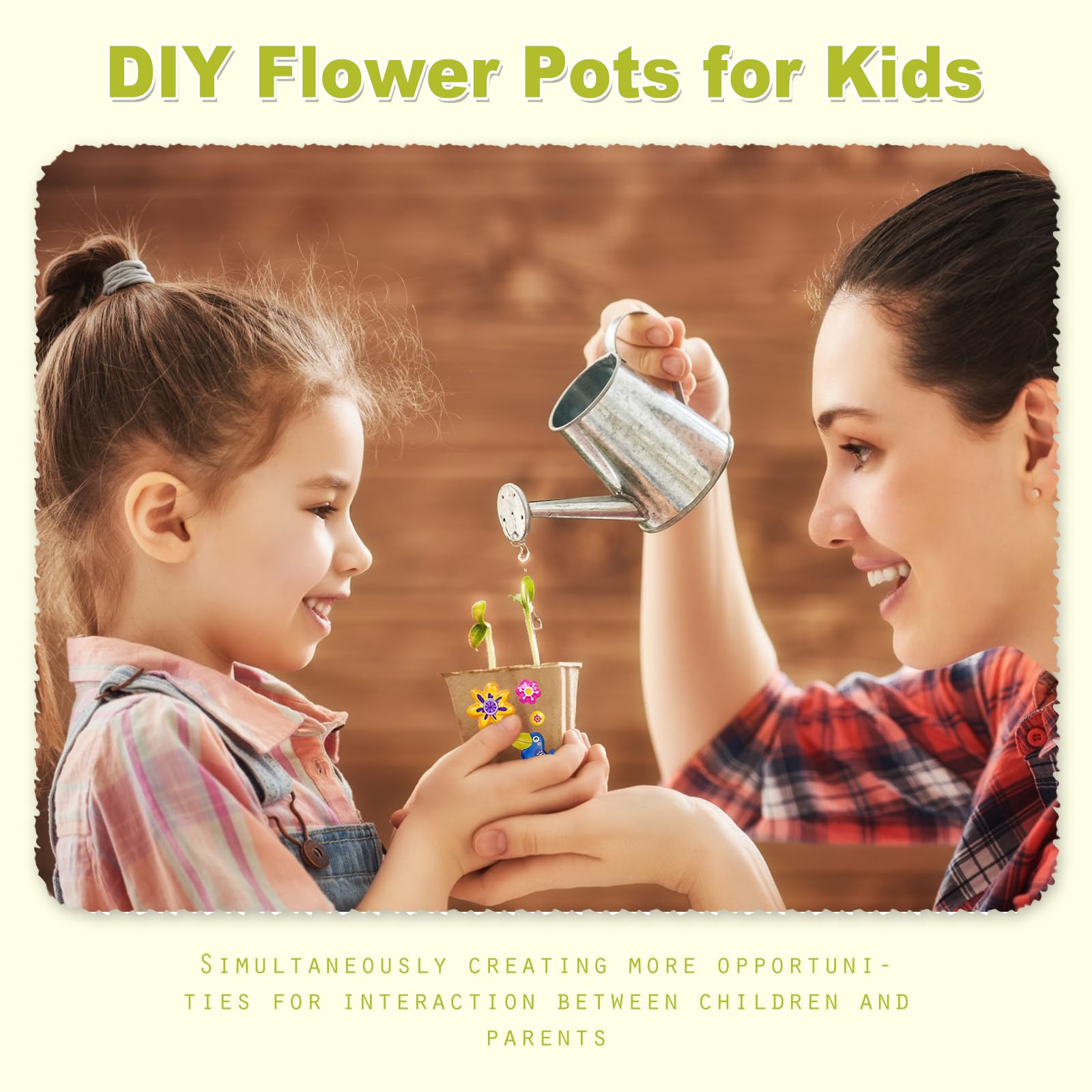 GCVOPTON EVA grass stickers add texture and color to pots