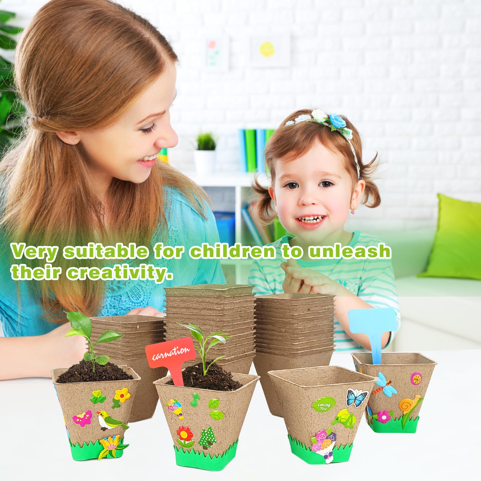 GCVOPTON plant labels help track seedlings and growth over the season