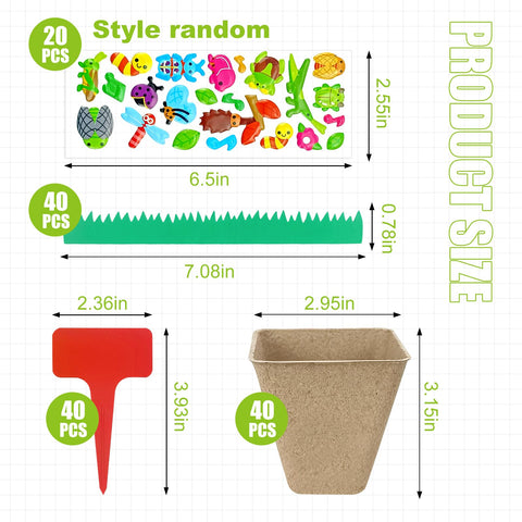 GCVOPTON seed starter pots support easy, mess-free planting for beginners