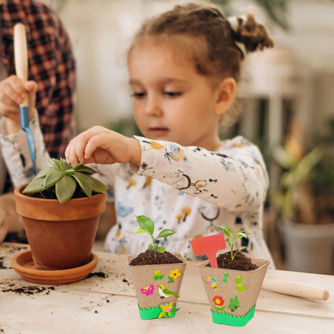 GCVOPTON random-pattern sticker sheets inspire playful pot decoration