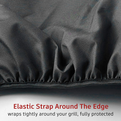 GDCERIX Blaze 32in grill cover close-up shows tear-proof, fade-resistant fabric