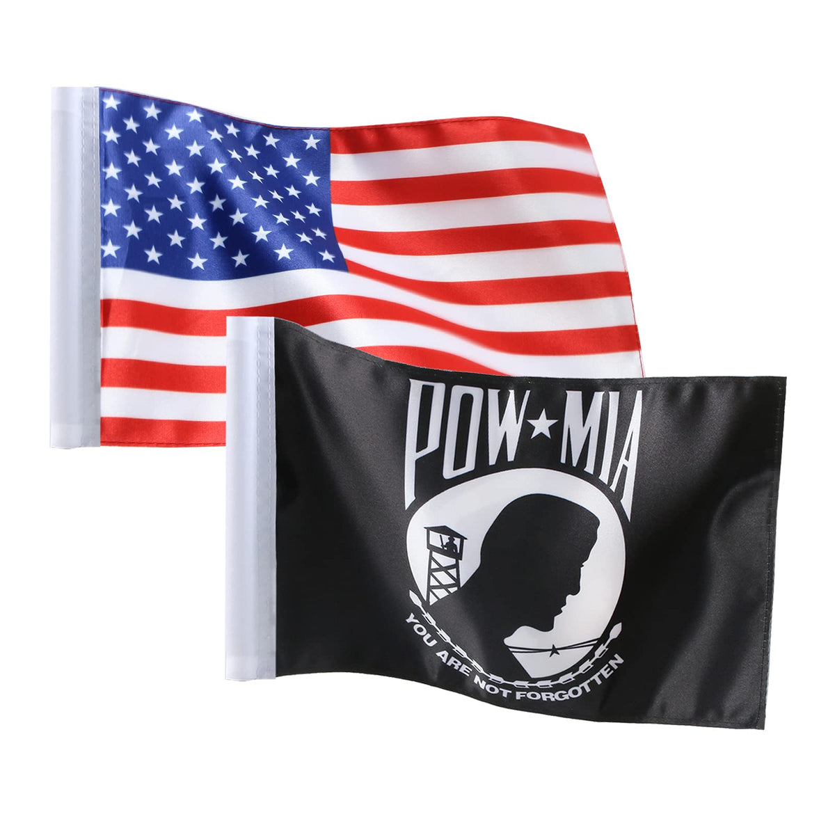 Gdcreestar Pow Mia flag 6x9 on flagpole boosts visibility during rides
