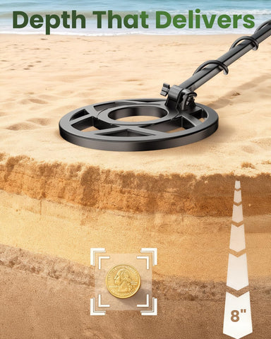 GDDREAM included digging shovel, headphones, and batteries enhance on-site exploration.