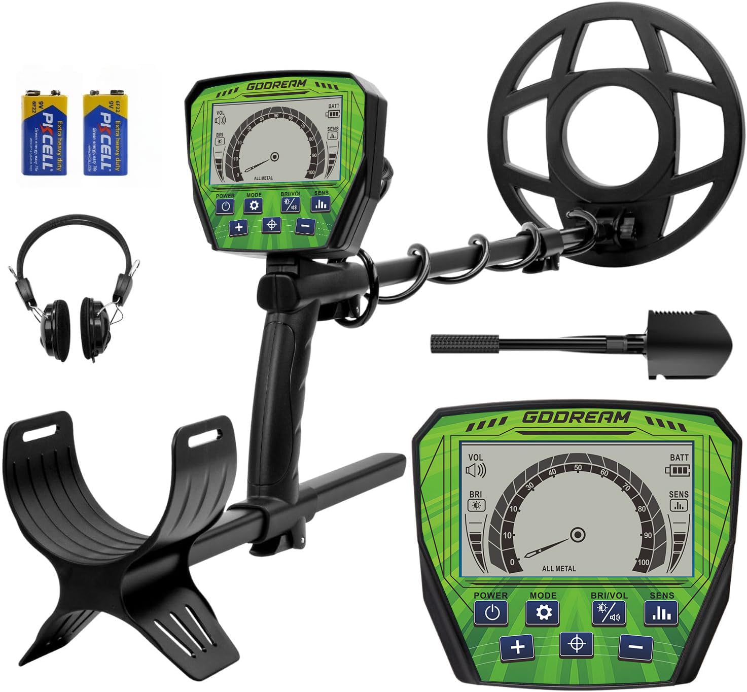 GDDREAM metal detector overview showcases portable design for on-the-go treasure hunting.