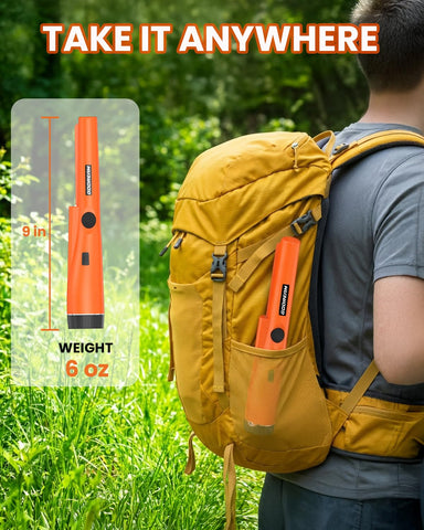 GDDREAM pinpointer supports all-season detecting in sand, grass, and soil.