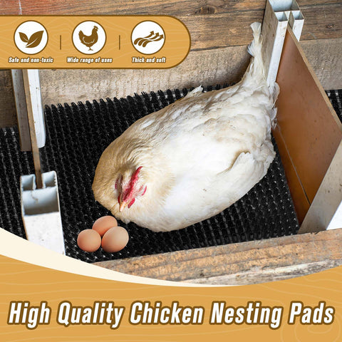 GDHSWJ egg protection nesting pads cushion eggs and help keep nesting boxes cleaner.