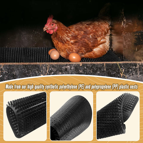 GDHSWJ hens happy nesting pads promote a cleaner, safer egg-laying space.