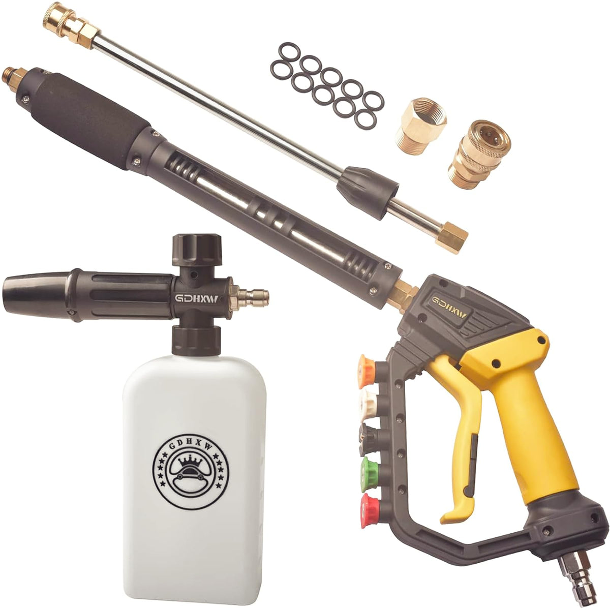 GDHXW adjustable-length washer gun extended reach for tough grime