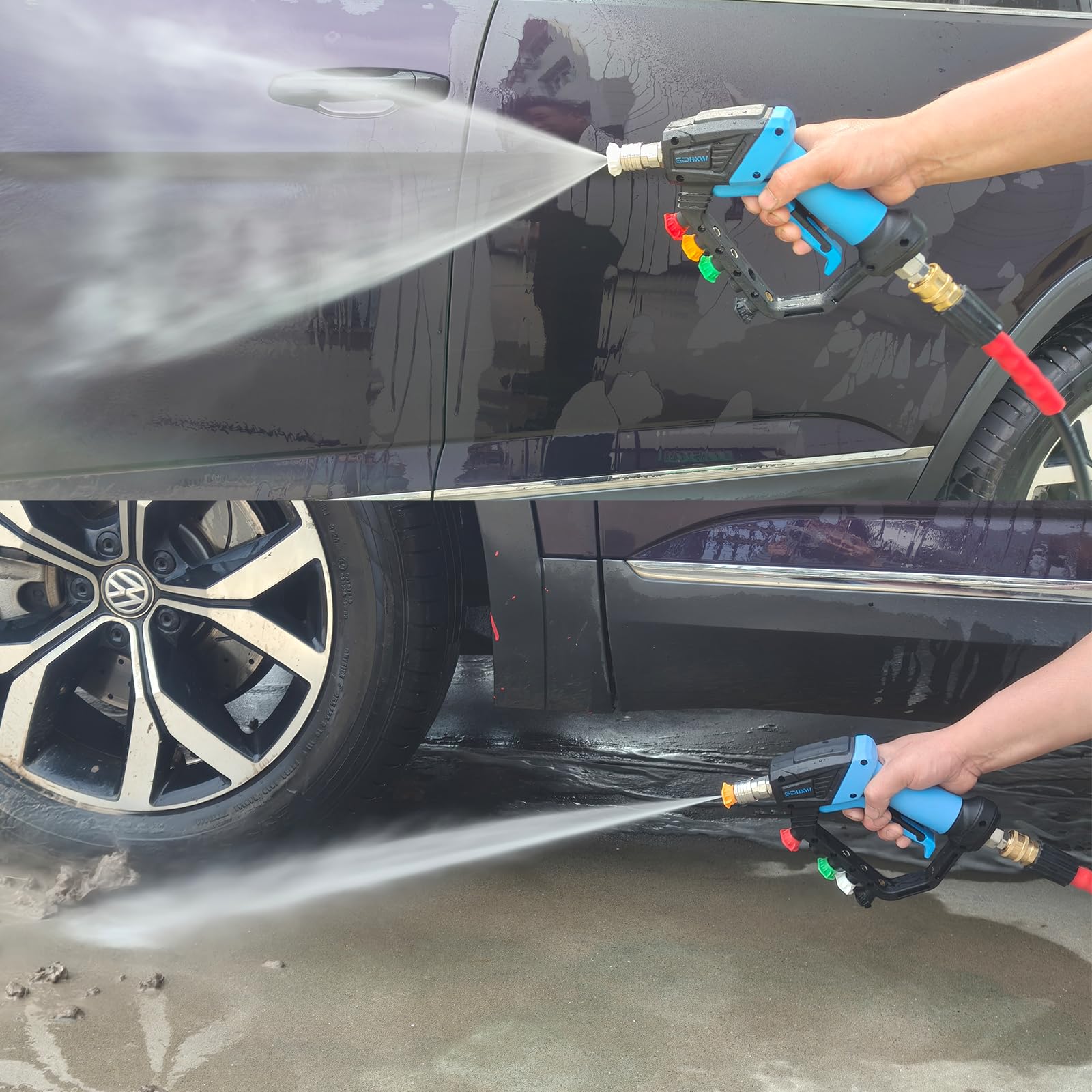 GDHXW ergonomic grip and swivel reduce hand fatigue