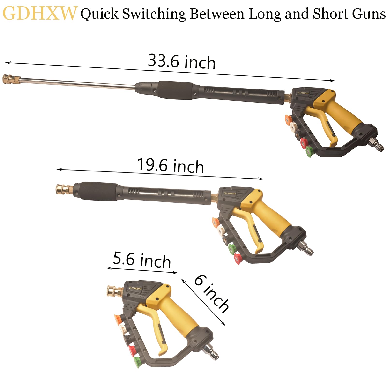 GDHXW extension wand attached for reach-and-clean convenience