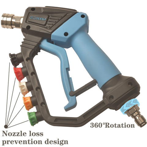 GDHXW five-nozzle loss-prevention design prevents nozzle misplacement