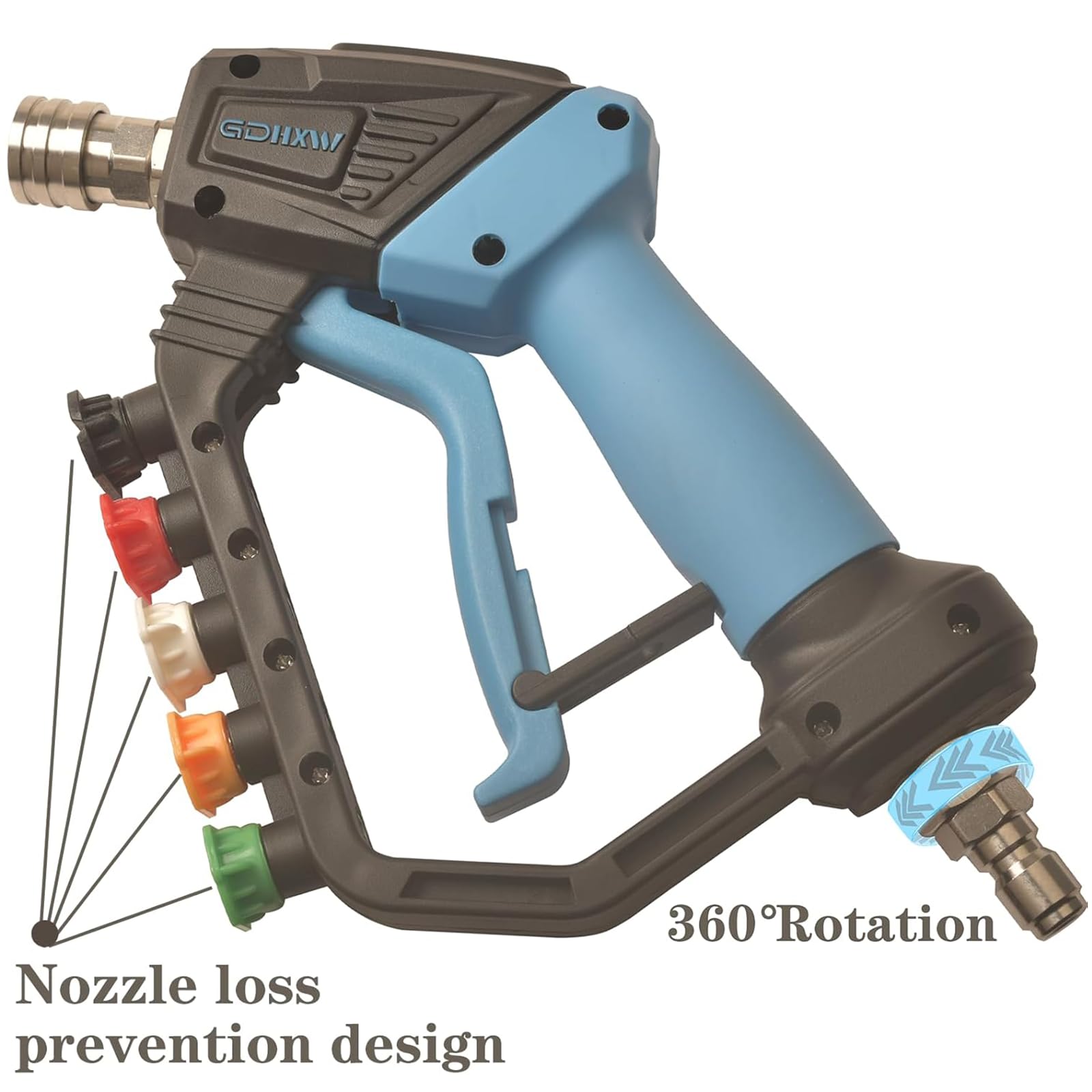 GDHXW five-nozzle set offers versatile cleaning options
