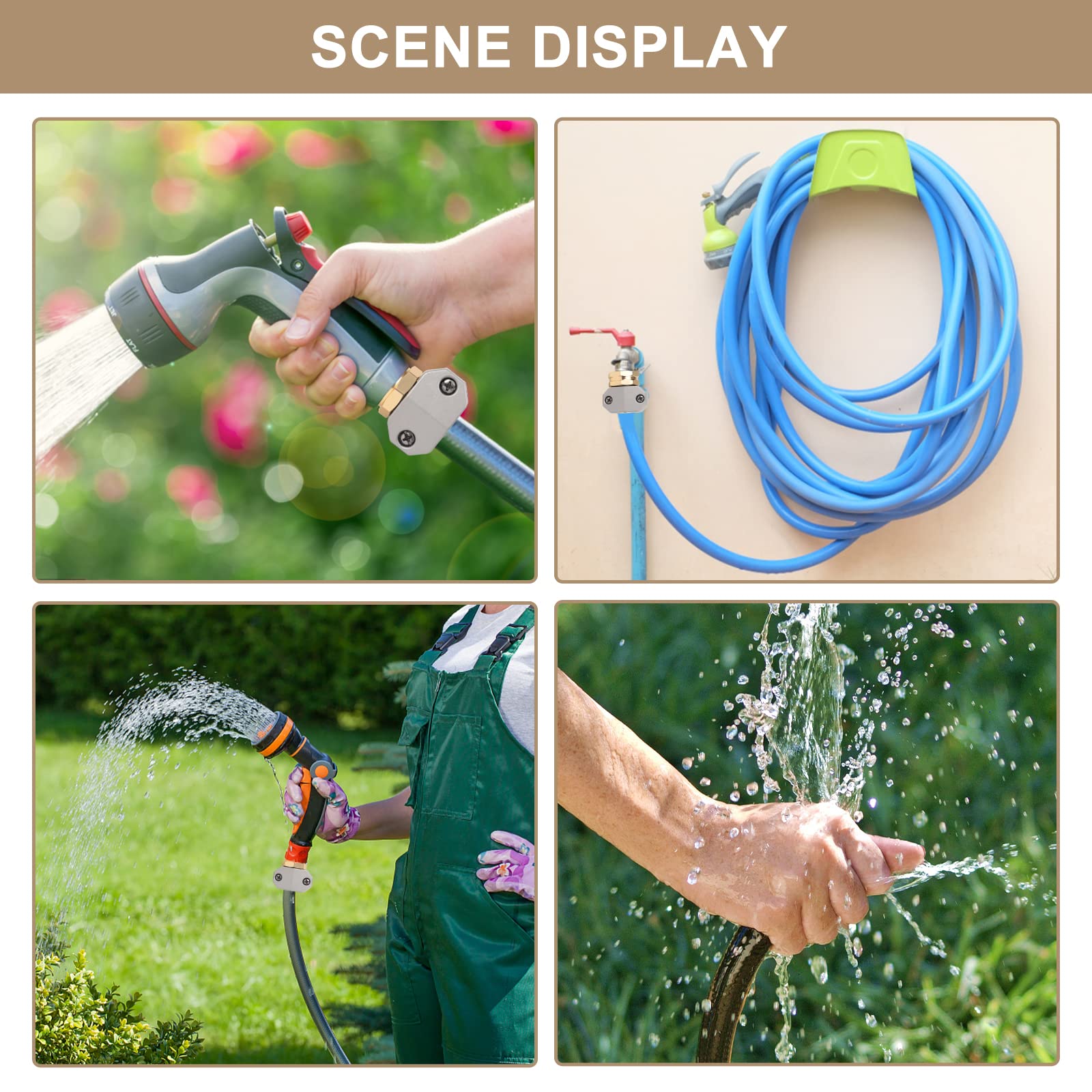 GDIM garden hose fittings simplify setup with easy one-handed installation.
