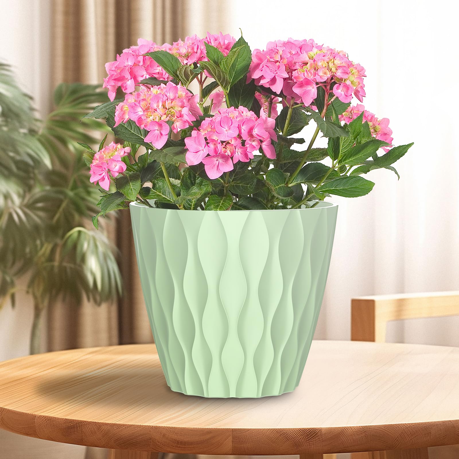 GDJUQZ eco-friendly polypropylene pots built to last in indoor environments.