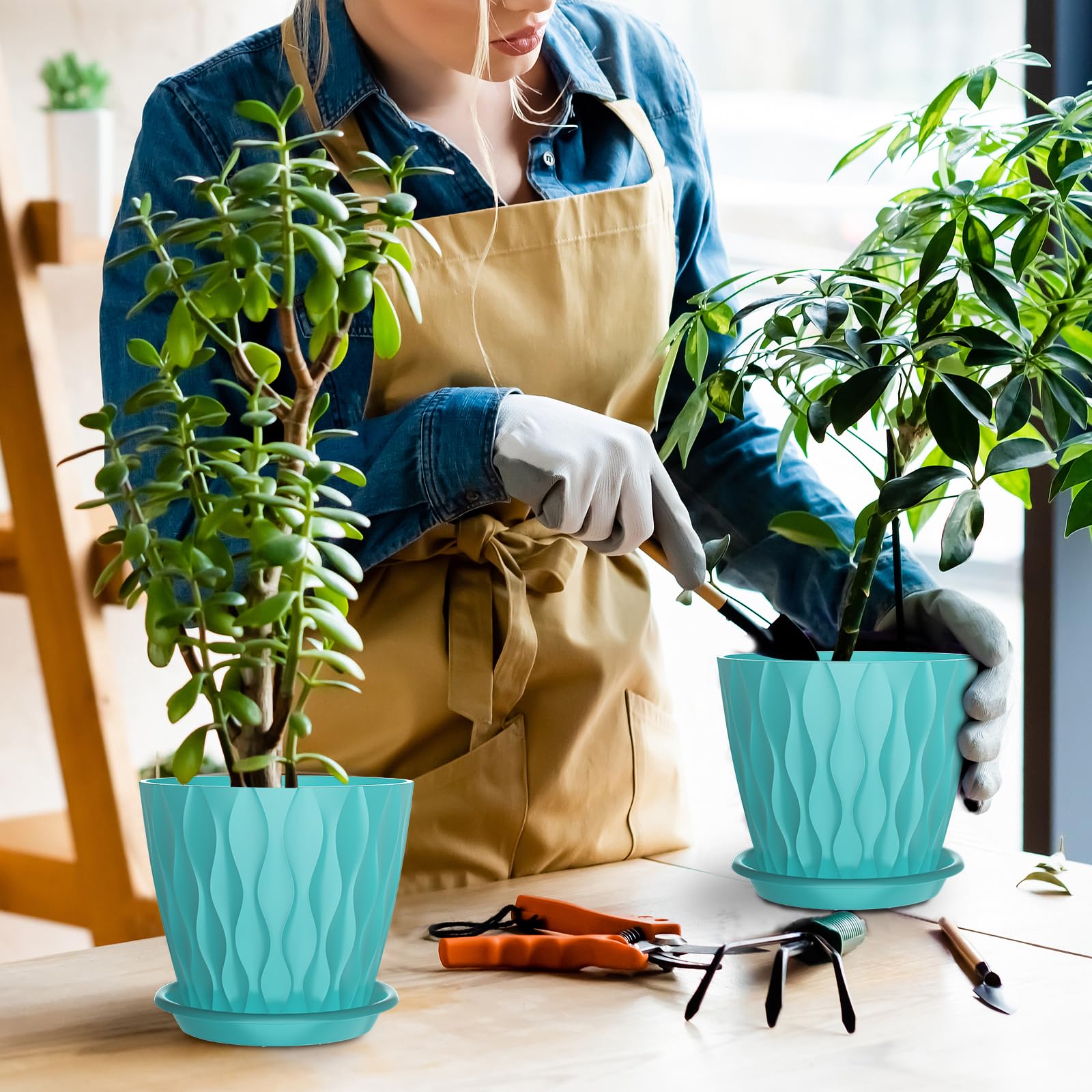 GDJUQZ gift-ready plant pot set for holidays and housewarmings
