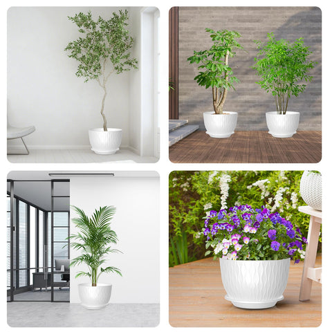 GDJUQZ indoor-friendly pot placed on a shelf for greenery.