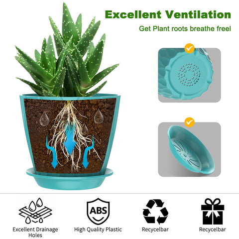 GDJUQZ modern minimalist 7-inch pot fits any space.