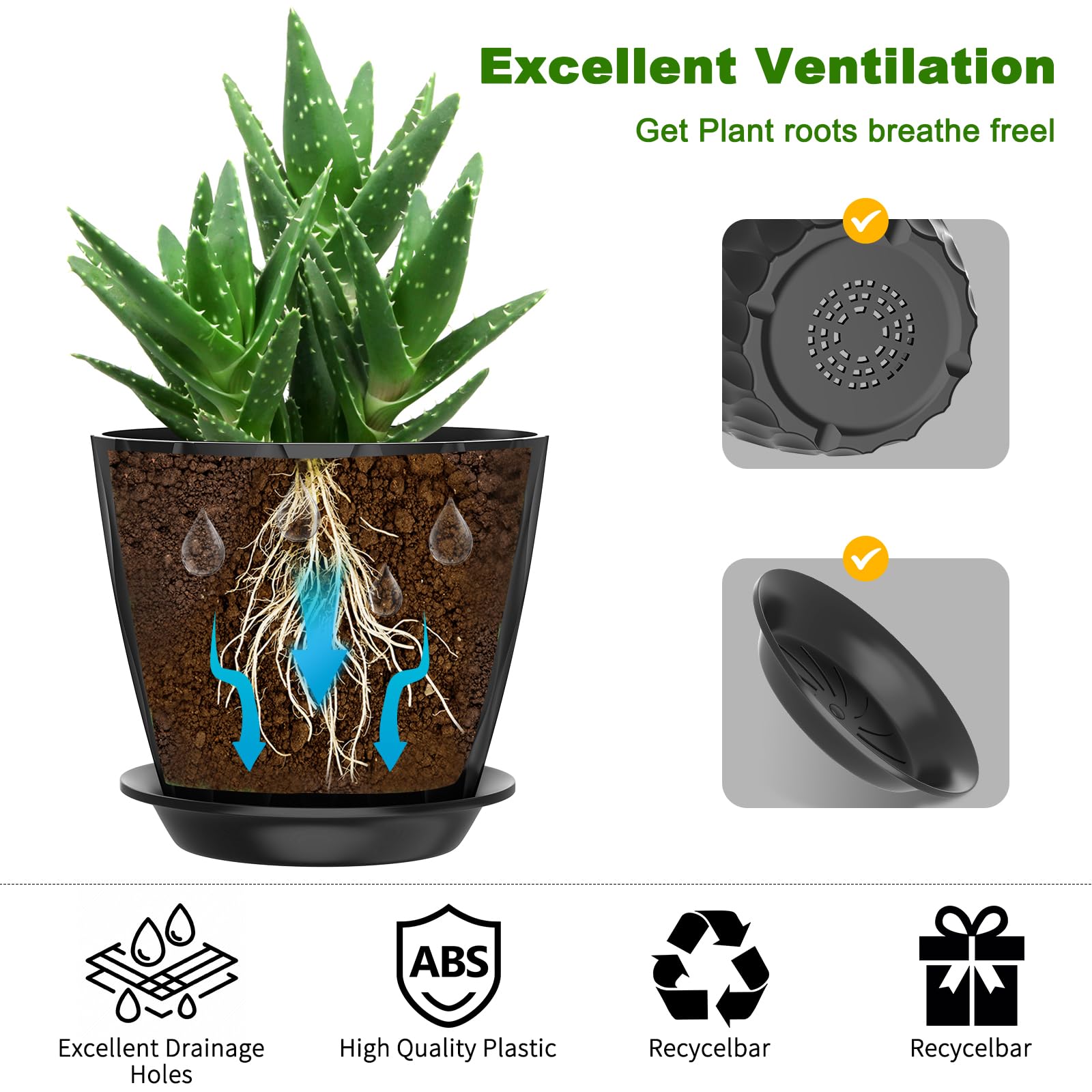 GDJUQZ modern minimalist plant pot design complements any space