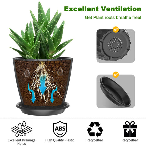 GDJUQZ modern minimalist plant pots fit desks and shelves.