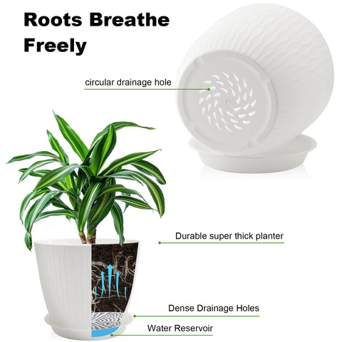 GDJUQZ multi-mesh drainage holes promote soil aeration and drainage.