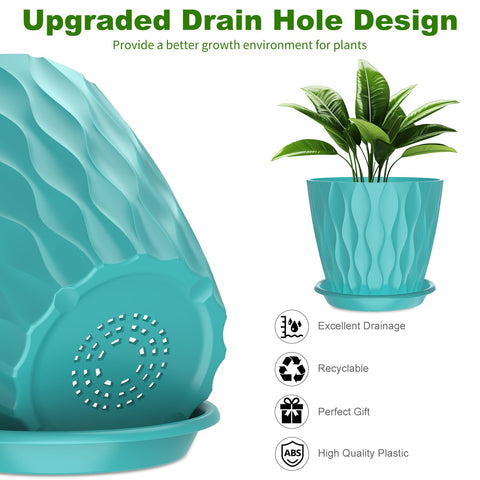 GDJUQZ orchid pot with removable tray simplifies overflow management
