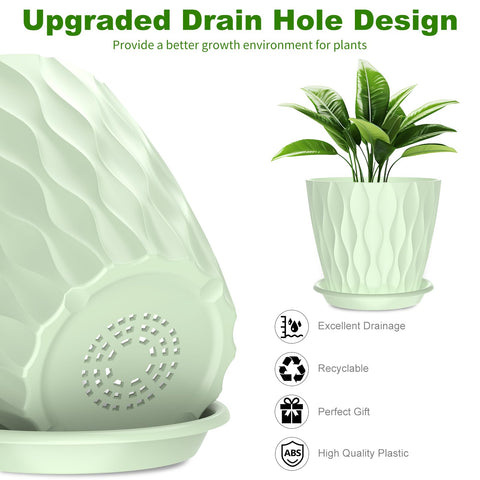 GDJUQZ orchid-friendly pot supports elegant indoor displays with tidy drainage.