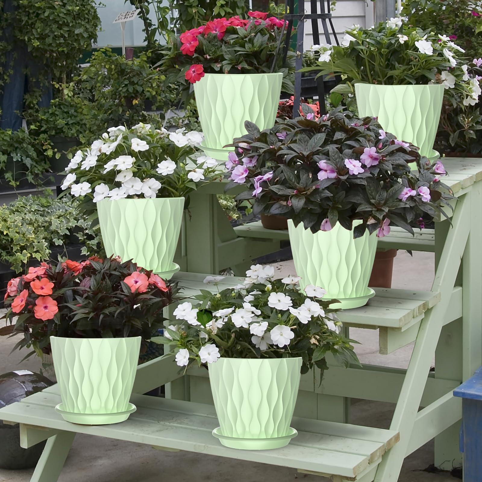 GDJUQZ removable tray catches excess water for clean, mess-free interiors.