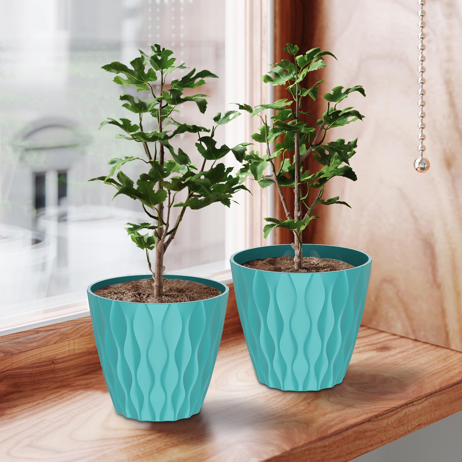 GDJUQZ succulent-friendly 7-inch pot for compact arrangements.