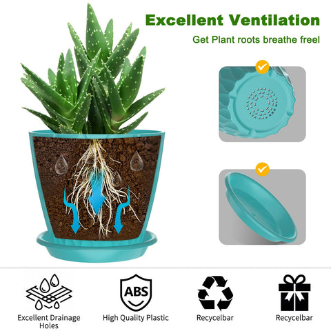 GDJUQZ minimalist 6-inch pot supports modern home or office decor