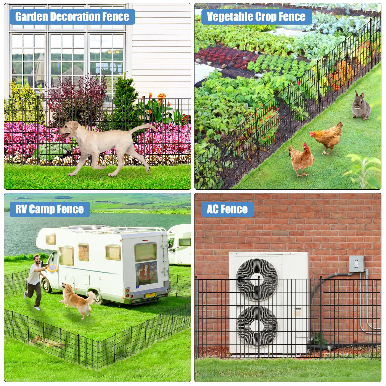 GDKASRNY animal barrier for garden and dog pen