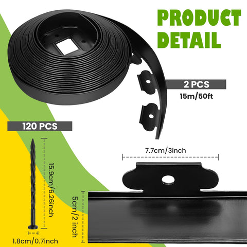 GDLIN border coil guides a curved path for a tidy yard.
