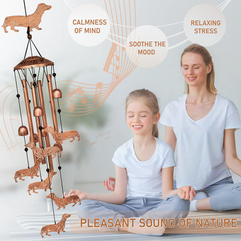 GDNSFIT memorial wind chime promotes sentimental remembrance outdoors.