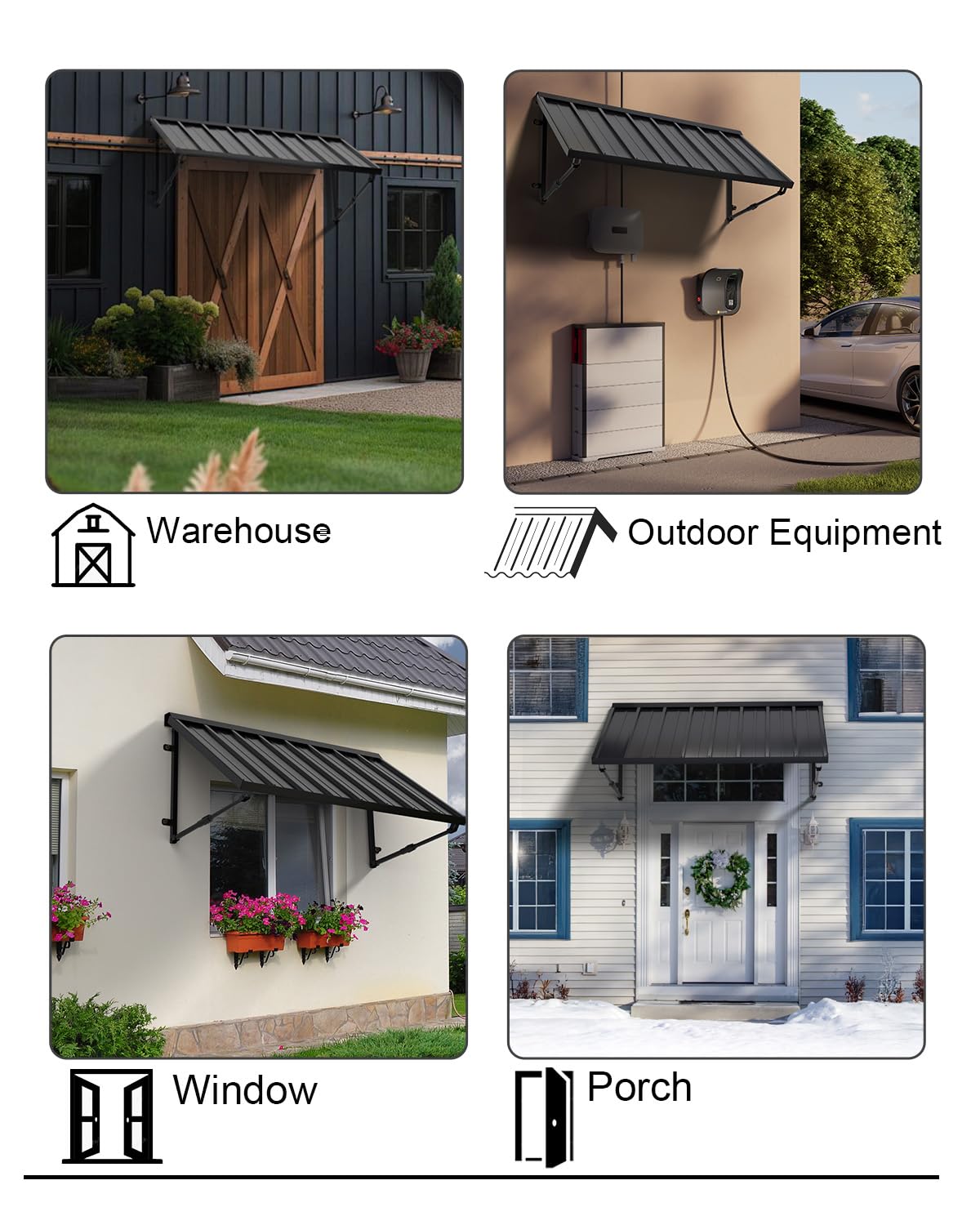 GDPFN adjustable-angle awning demonstrates versatile shading for windows.
