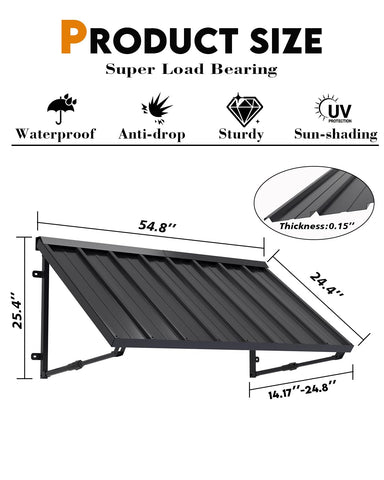 GDPFN classic black canopy blends with exteriors attractively.