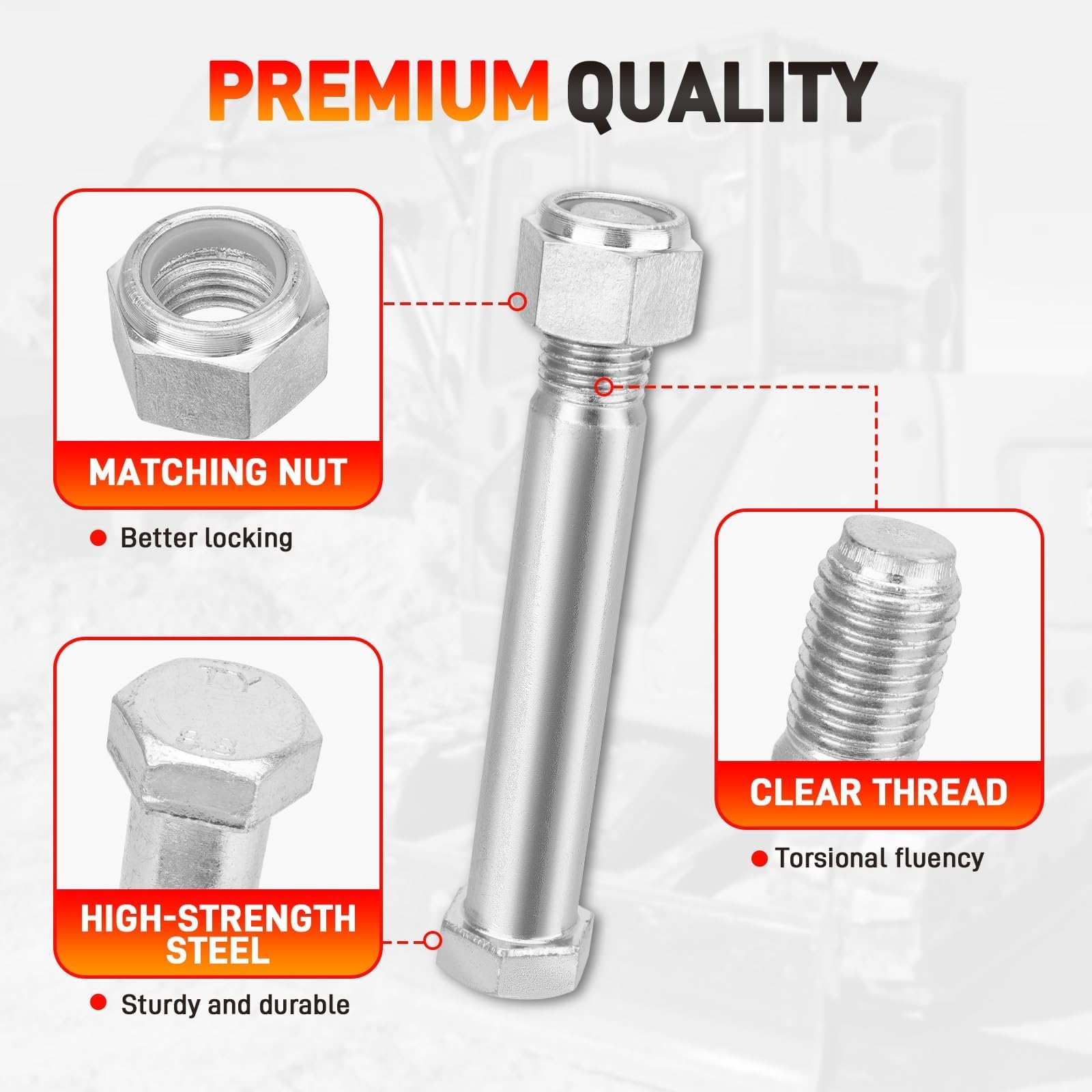 GDUKOP pin with nut securing accessory for safer operation.