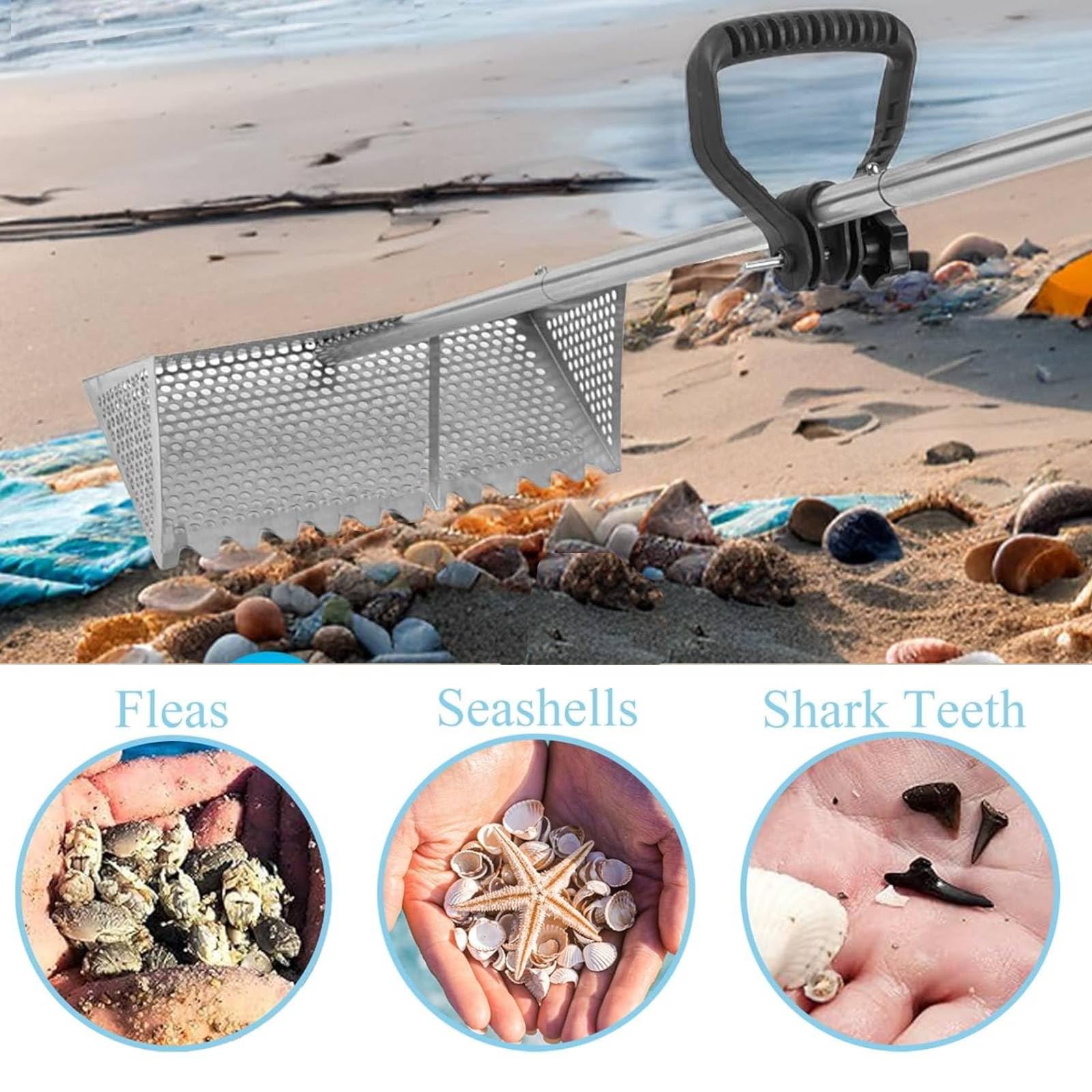 GDXXYKJ Detachable rake head for compact storage after use.