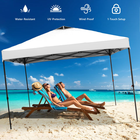 GDY four sidewalls provide complete enclosure for privacy and wind protection.