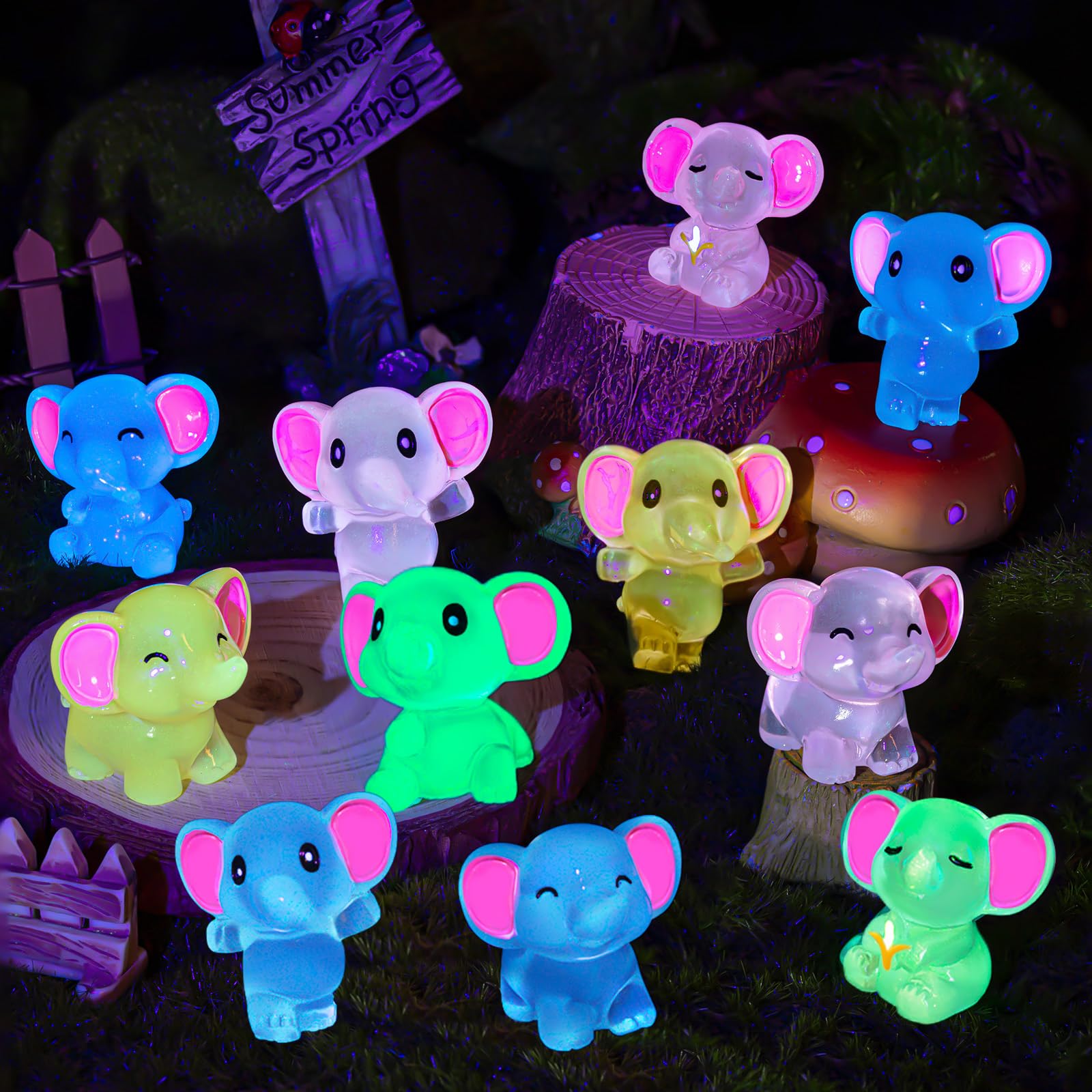 GDZRDFLH elephant figurines for crafts and creative projects.
