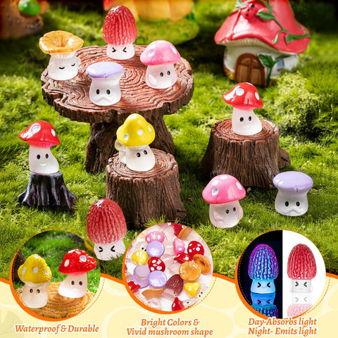 GDZRDFLH miniature mushrooms for potted plants and tabletops