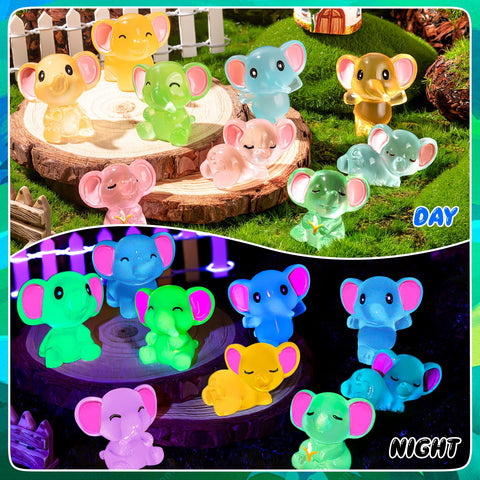 GDZRDFLH resin elephants serve as tabletop decor and DIY accents.