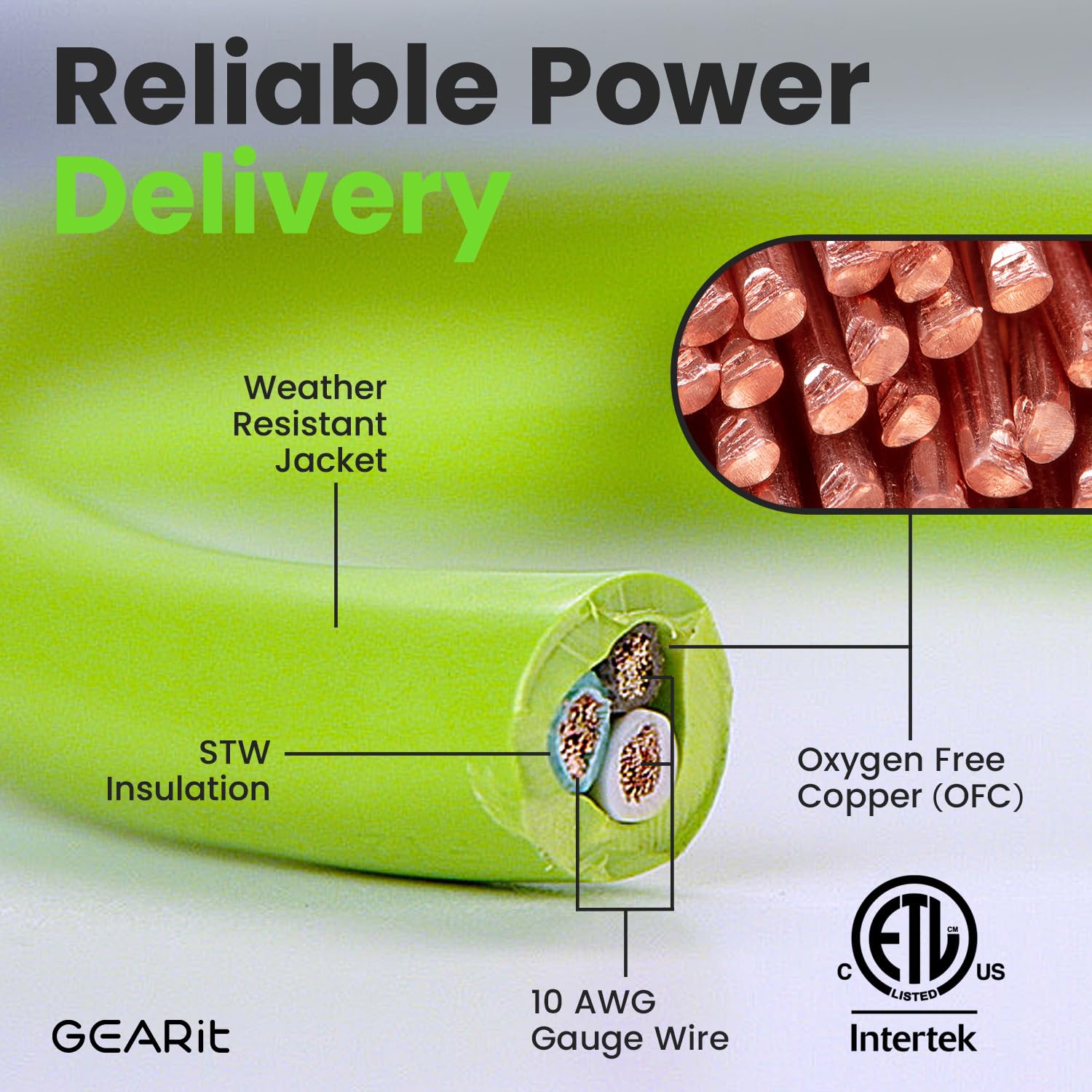 GEARit 10AWG RV power cord emphasizes rugged outdoor durability