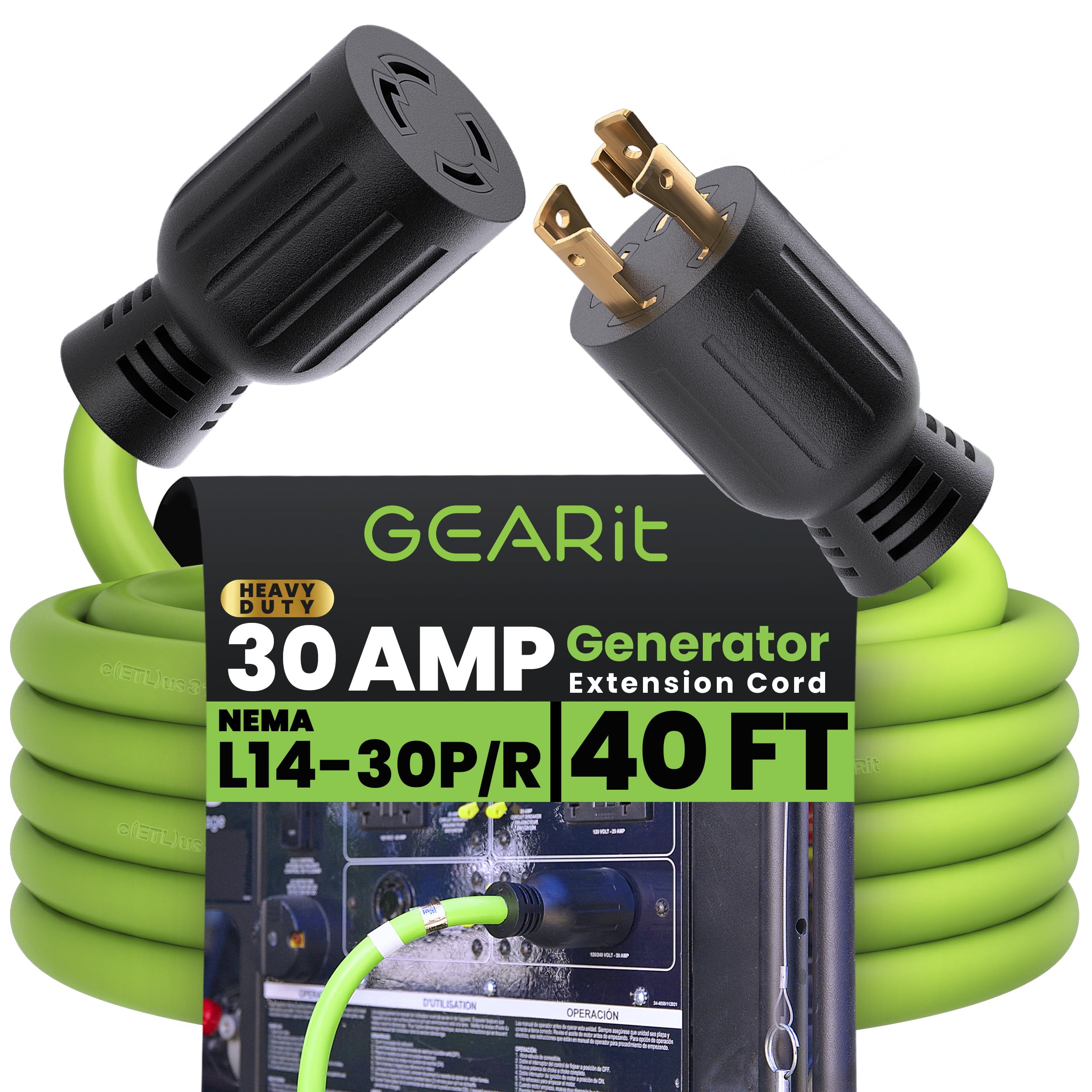 GEARit L14-30P plug image showing secure twist-lock connection for safe power