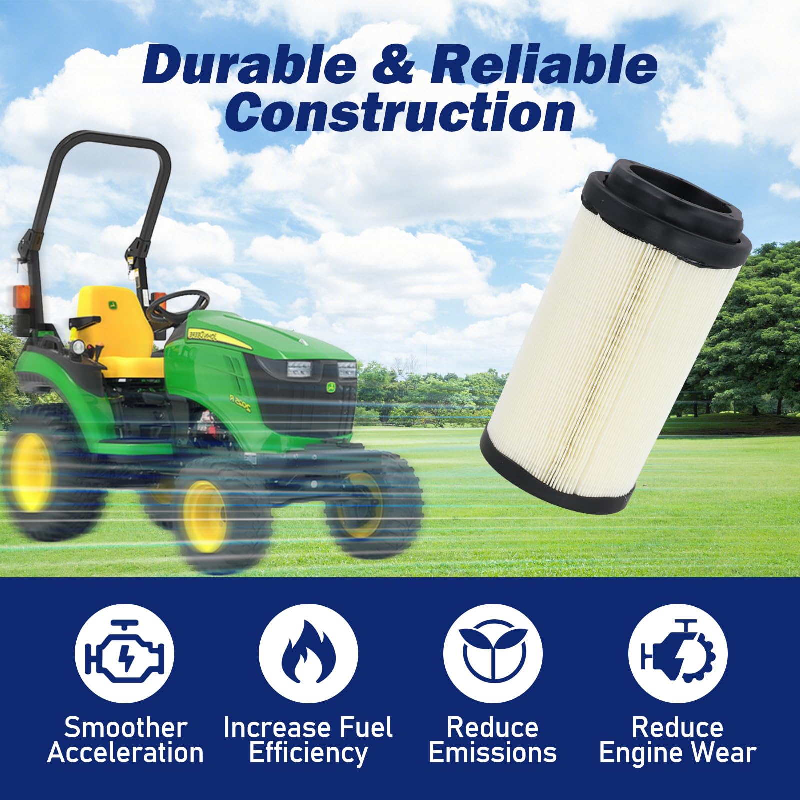 GEATaaT air filter eases installation with direct OEM replacement.