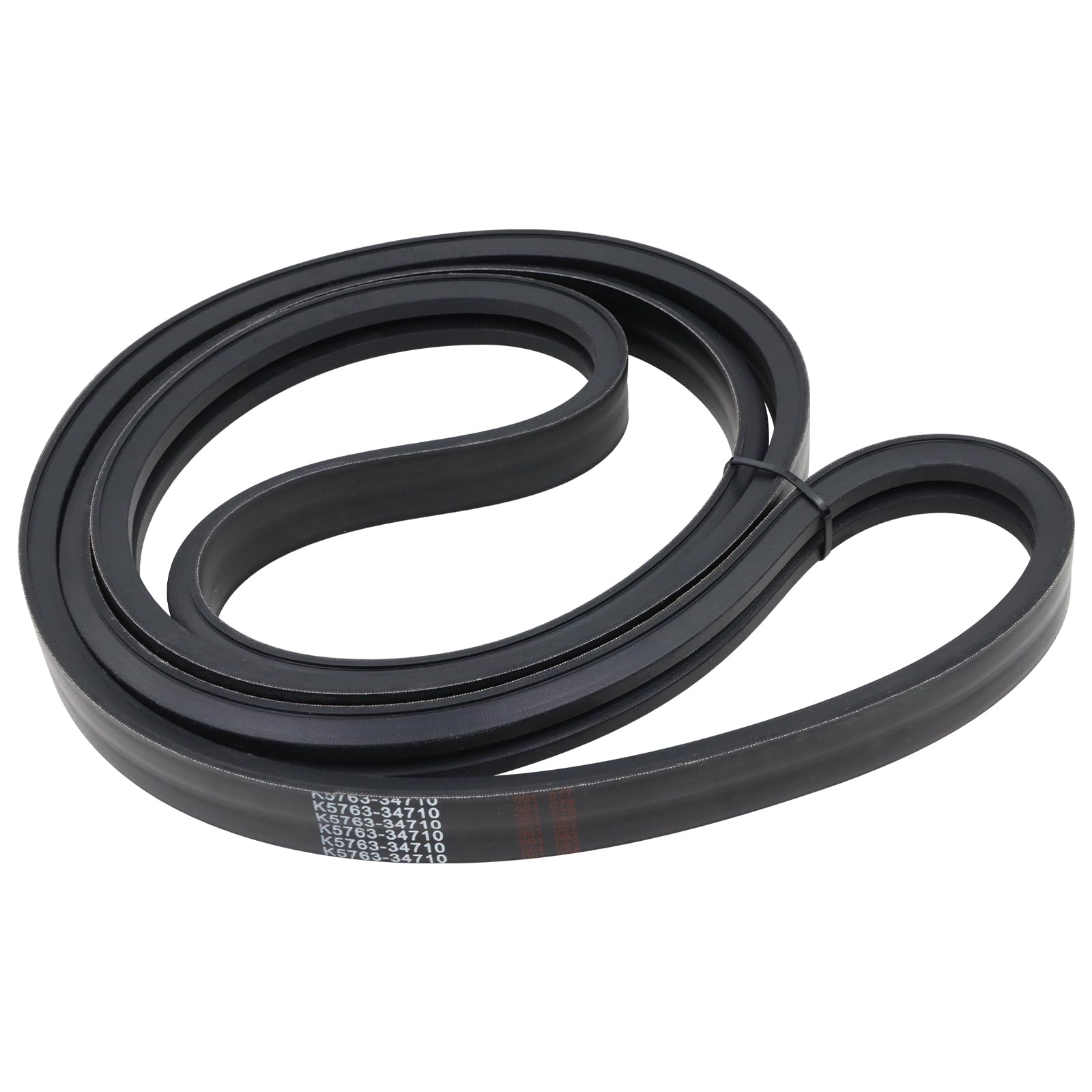 GEATaaT K5763-34710 deck belt front view; reliable Kubota 60-inch performance.