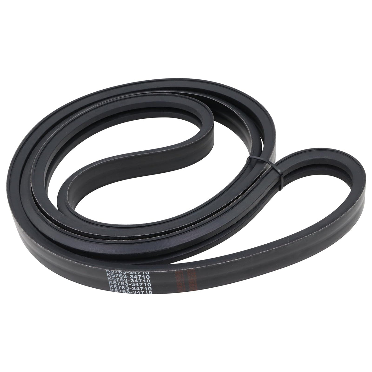 GEATaaT K5763-34710 deck belt front view; reliable Kubota 60-inch performance.
