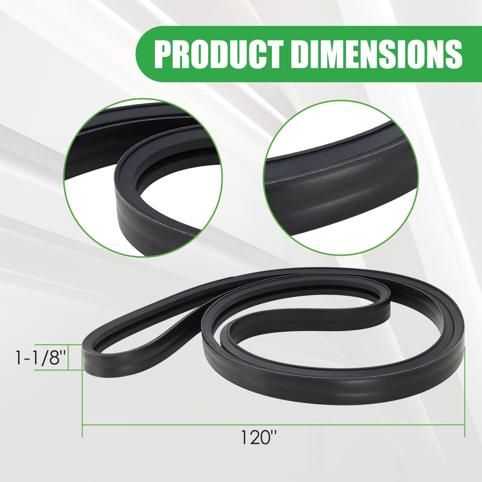 GEATaaT perfect-fit deck belt; quick-return to factory performance.