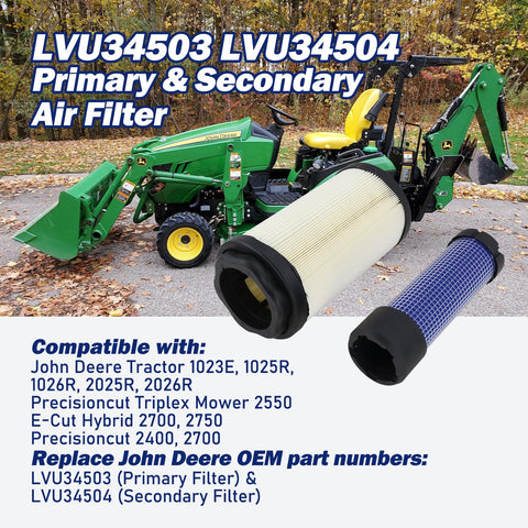 GEATaaT secondary air filter for John Deere 1025R enhances contaminant capture and engine longevity.