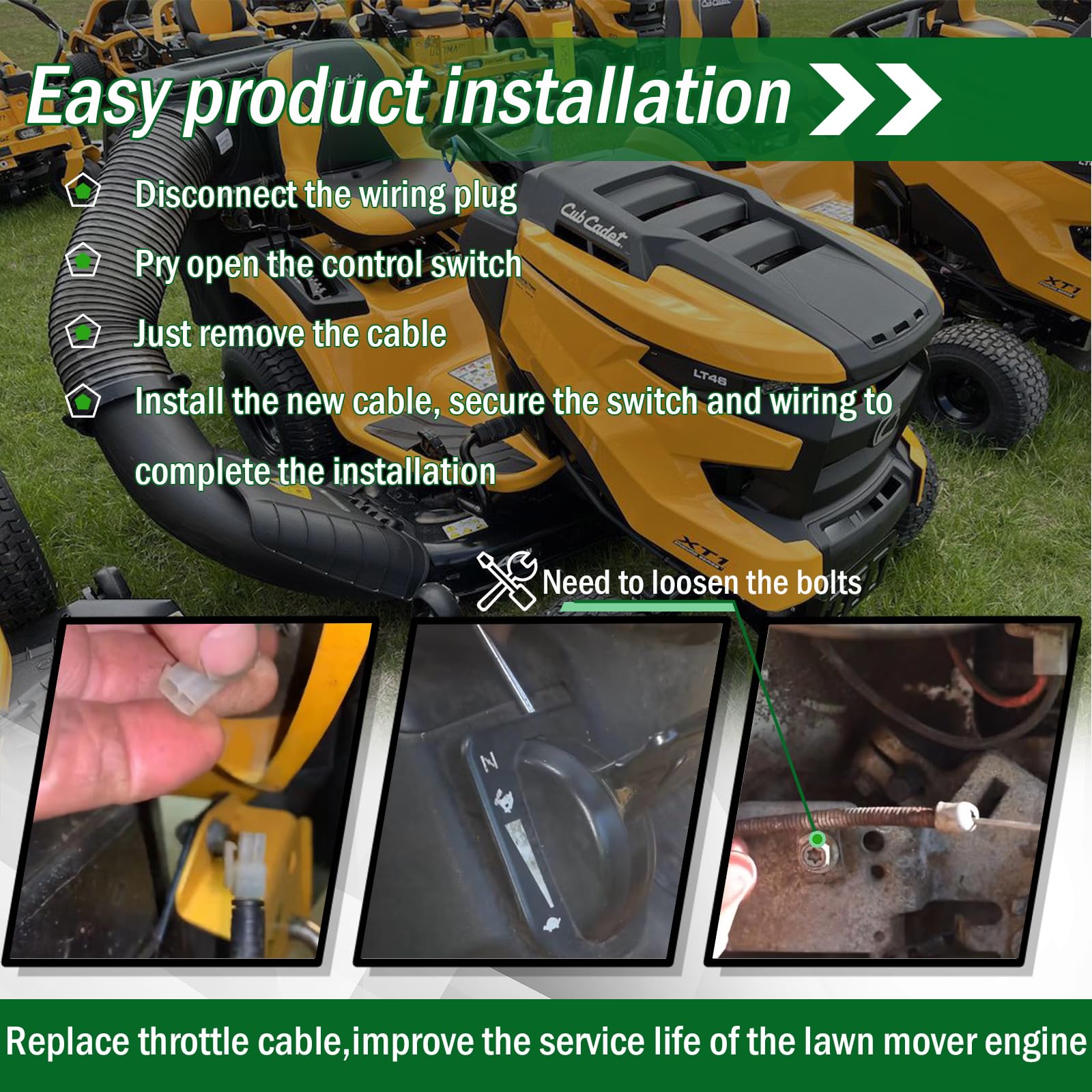 GEATaaT compatibility chart indicates XT and LX tractors for easy matching.