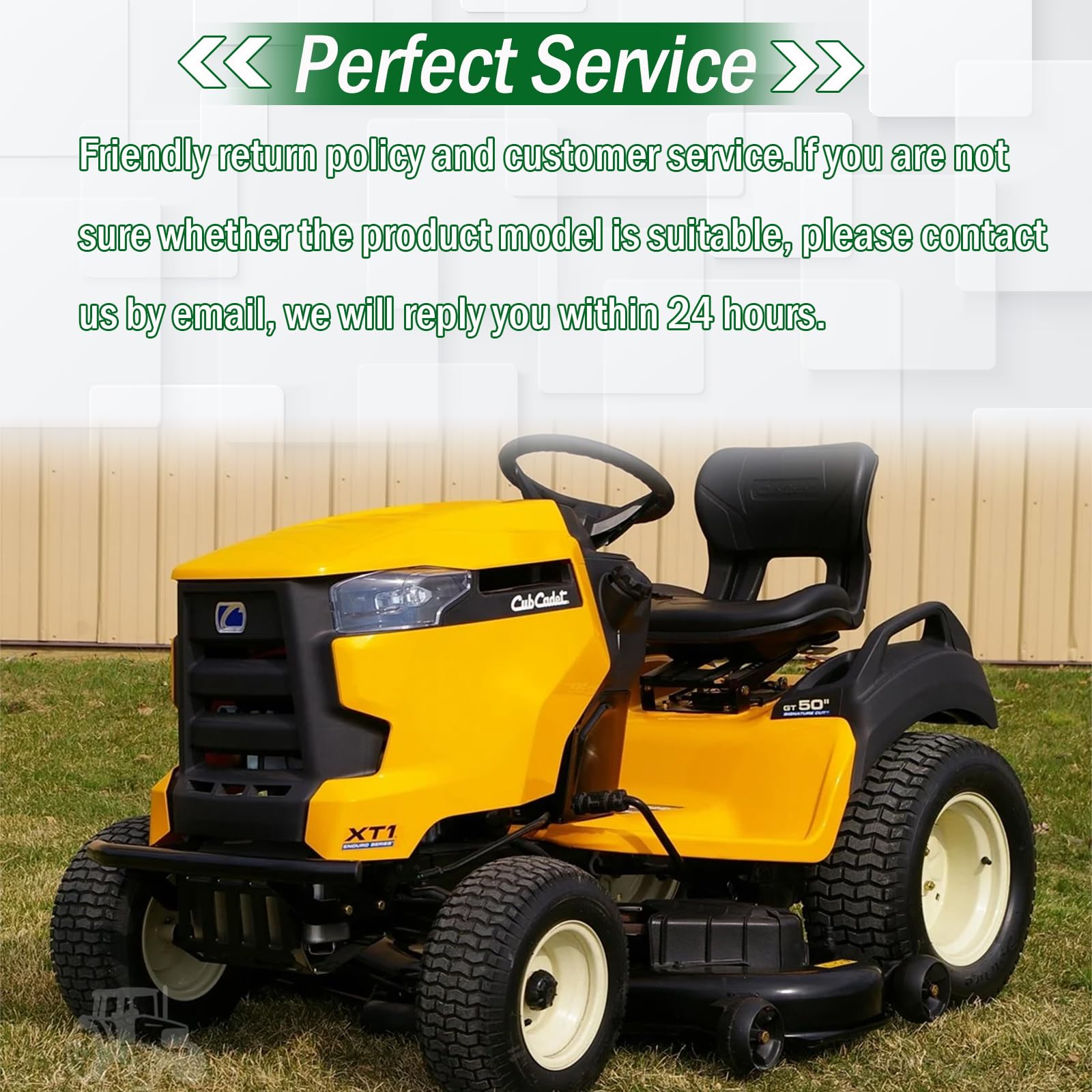 GEATaaT warranty badge and support information for buyer confidence.